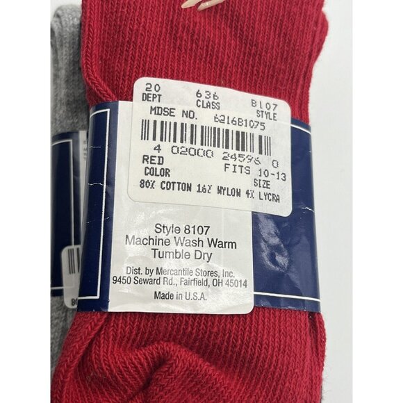 Royal Knights Men's Dress Socks Fits Sizes 10-13 Lot of 3 Red Black Gray NEW - Picture 5 of 5